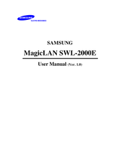Samsung MagicLAN SWL-2000E User Manual