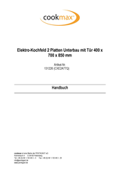 CookMax CXE298Q Operating Instructions Manual