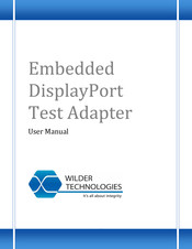 Wilder Technologies eDP 30 Receptacle User Manual
