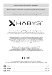 HABYS Upright Chiro Z7 User Manual