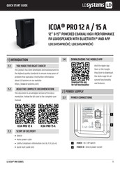 LD ICOA PRO 15 A Quick Start Manual