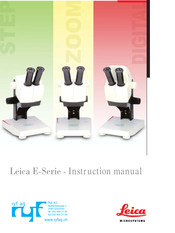 Leica Microsystems E Series Instruction Manual