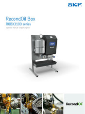 SKF RecondOil Box ROBX3100 Series Operator's Manual