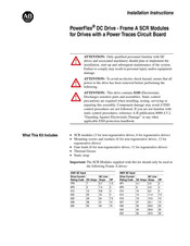 Allen-Bradley PowerFlex SCR Installation Instructions Manual