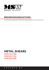 MSW Motor Technics MSW-HS-F1320 User Manual