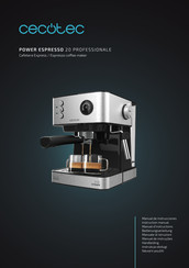 cecotec Power Espresso 20 Professionale Instruction Manual