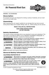 Campbell Hausfeld CL153900AV Operating Instructions Manual