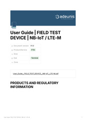 Adeunis RF ARF8393AAA User Manual
