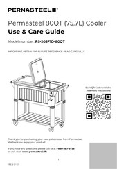 PERMASTEEL PS-203F1D-80QT Use & Care Manual