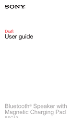Sony BSC10 User Manual