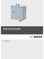 Bosch ADW 511A Transafe Installation Manual
