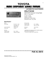 Toyota CR-LT1010X Service Manual