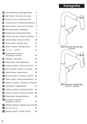 Hans Grohe Metris Select M71 240 1jet sBox 73802 Series Instructions For Use/Assembly Instructions