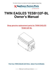 Twin Eagles TESB132F-BL Installation Use And Care Manual