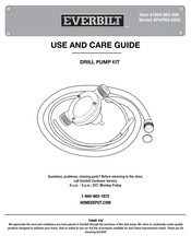 Everbilt 1000 803 406 Use And Care Manual