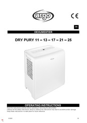 Argo DRY PURY 13 Operating Instructions Manual