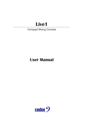 Cadac Live1 User Manual