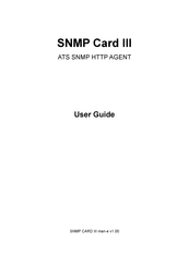 socomec SNMP Card III User Manual