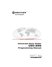 Honeywell NOTIFIER UZC-256 Programming Manual