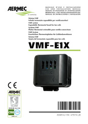 AERMEC VMF-E1X Use And Installation  Manual