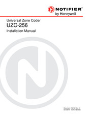 Honeywell NOTIFIER UZC-256 Installation Manual