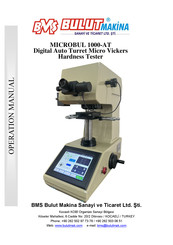 Bulut Makina MICROBUL 1000-AT Operation Manual