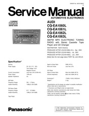 Panasonic CQ-EA1063L Service Manual