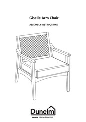Dunelm Giselle Arm Chair Assembly Instructions Manual