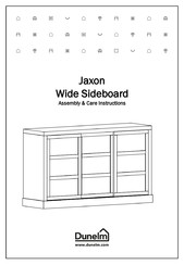 Dunelm Jaxon Wide Sideboard Assembly & Care Instructions