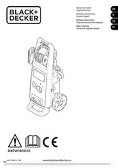Black & Decker BXPW1800XE Original Instructions Manual