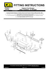TJM Explorer 074ST03N36A Fitting Instructions Manual
