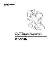 Topcon CT-800A User Manual