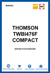 Thomson TWBI476FCOMPACT Operating Instructions Manual