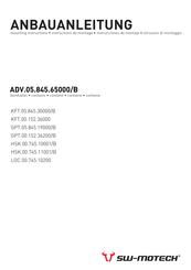 SW-Motech ADV.05.845.65000/B Mounting Instructions
