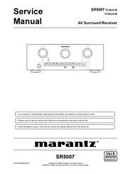 Marantz SR5007/N1B Service Manual