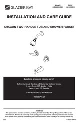 Glacier bay ARAGON HD833X-0001 Installation And Care Manual