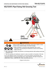 Victaulic OGS EndSeal TM-VE272SFS Operating And Maintenance Instruction Manual