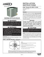 Lennox Elite EL16KC1-024-230A Installation Instructions Manual