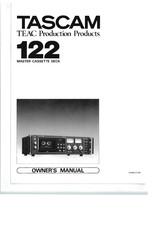 Tascam TEAC 122 Owner's Manual