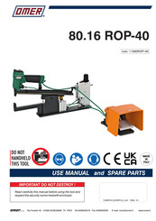 Omer 80.16 ROP-40 User Manual