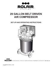 Rolair FC229MK103 Set Up And Operating Instructions Manual