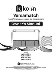 Kolin Versamatch KVM-20ICAH-I Owner's Manual