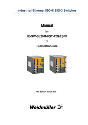 Weidmüller SubstationLine IE-SW-SL20M-8GT-12GESFP Manual