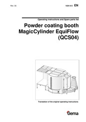 Gema MagicCylinder EquiFlow QCS04 Operating Instructions And Spare Parts List