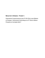 GreenWorks 2101207 Operator's Manual