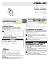 HEIDENHAIN AE KCI 1119 HW12 Operating Instructions Manual