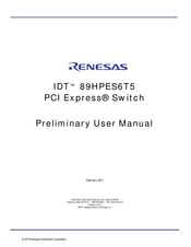 Renesas IDT PCI Express 89HPES6T5 User Manual