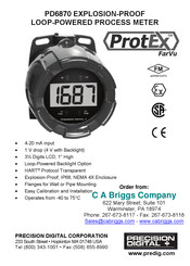 Precision Digital Corporation ProtEX FarVu PD6870 Instruction Manual