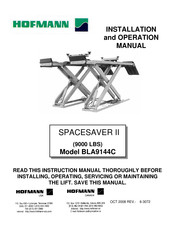 Hofmann BLA9144C Installation And Operation Manual