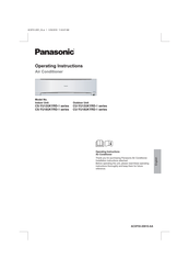 Panasonic CU-YU12UKYRD-1 Series Operating Instructions Manual